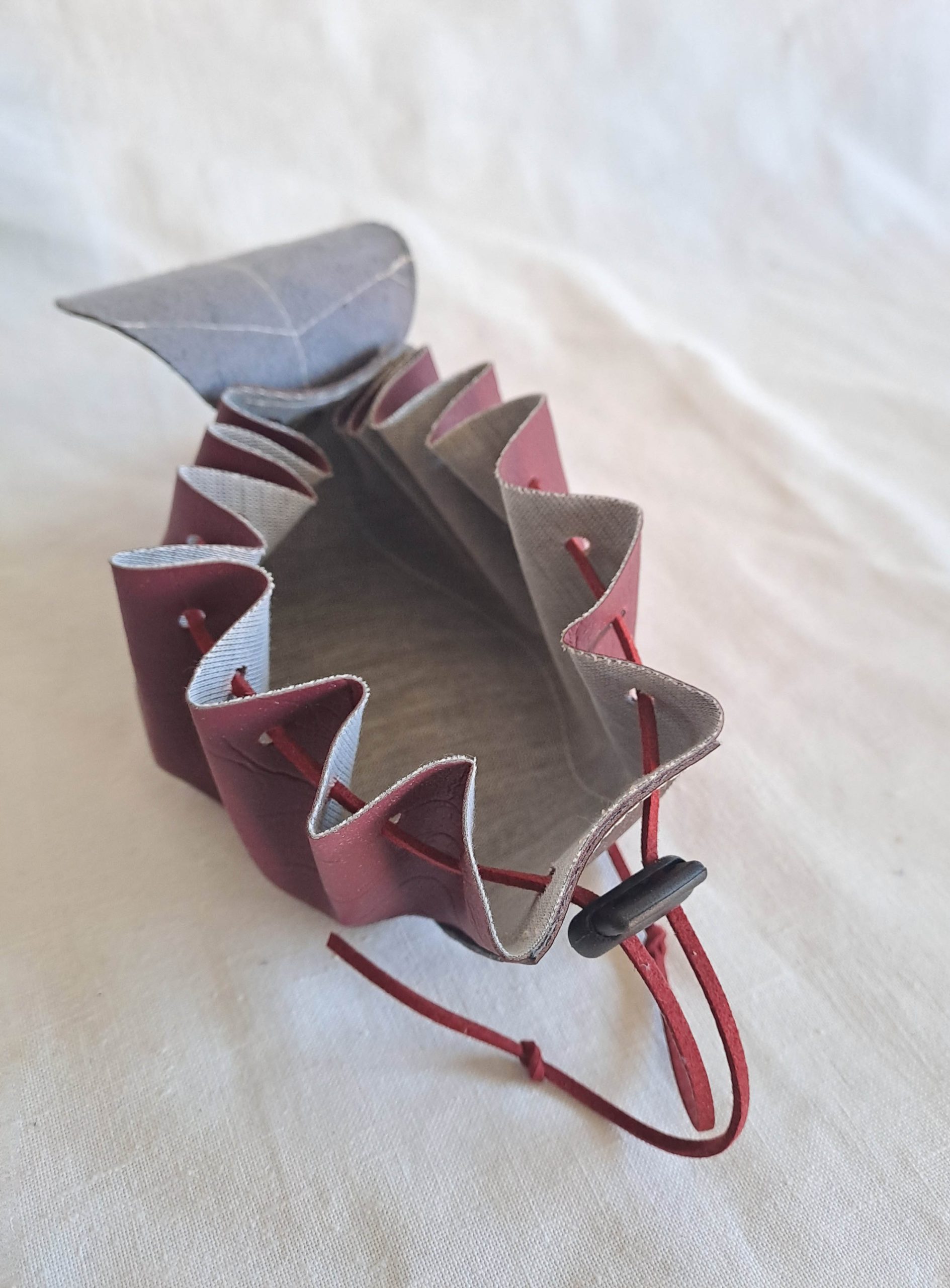 Dark Red Dice Pouch - Image 4