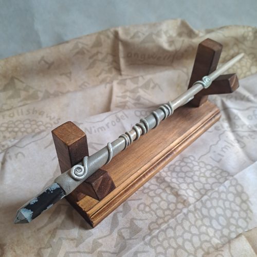 Snowflake Obsidian Crystal Wand #1118
