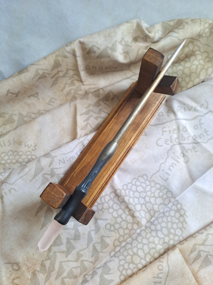 Rose Quartz Crystal Wand #1386 - Image 3