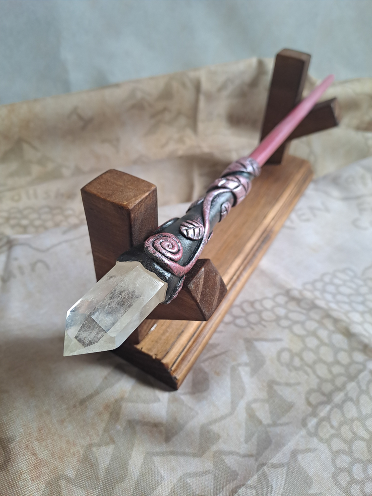 Clear Quartz Crystal Wand #639 - Image 2