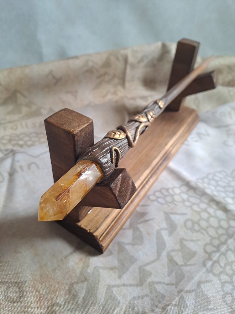 Golden Quartz Crystal Wand #772 - Image 2