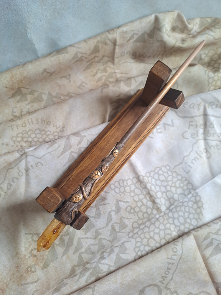 Golden Quartz Crystal Wand #772 - Image 3
